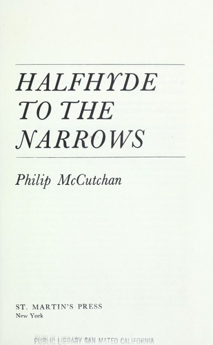 Cover for Halfhyde to the narrows