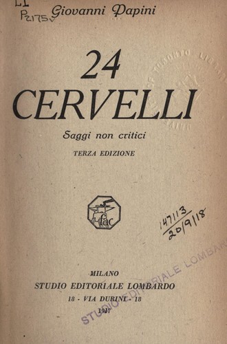 Cover for 24 cervelli