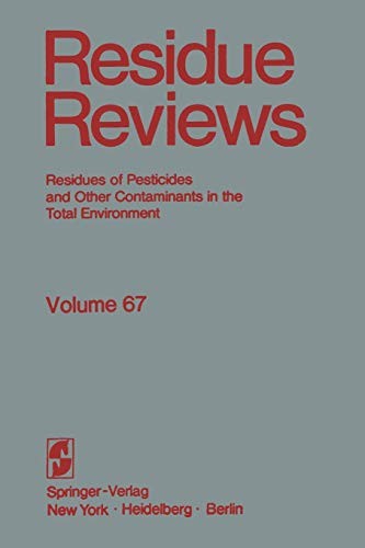 Cover for Residue Reviews : "The Citrus Reentry Problem