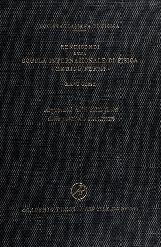 Cover for Selected topics on elementary particle physics.