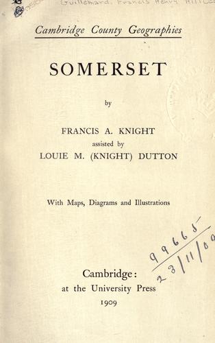 Cover for Somerset.