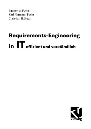 Cover for Requirements-Engineering in IT effizient und verständlich