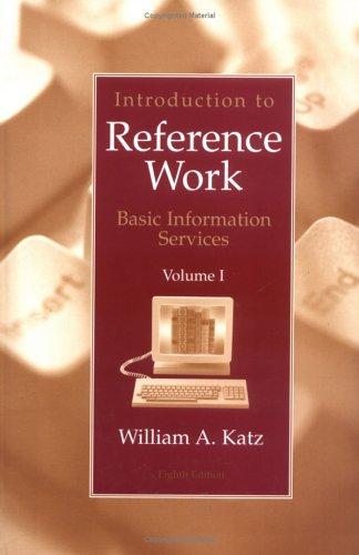Cover for Introduction to Reference Work,  Volume I