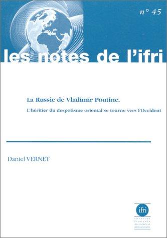Cover for Russie de vladimir poutine ifri nø45