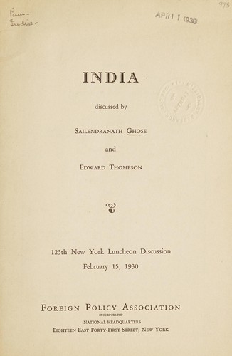 Cover for India
