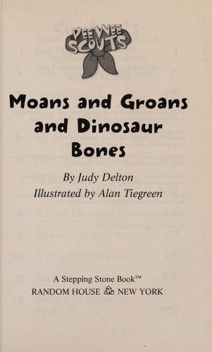 Cover for Moans and groans and dinosaur bones