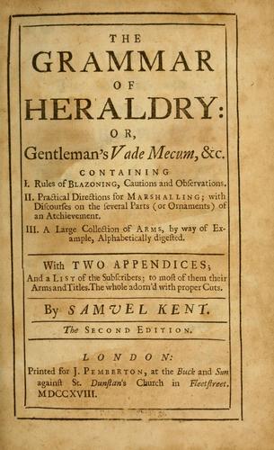 Cover for Grammar of heraldry