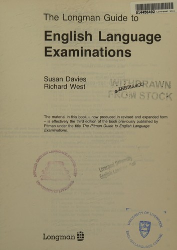 Cover for Longman Guide to English Language Examination
