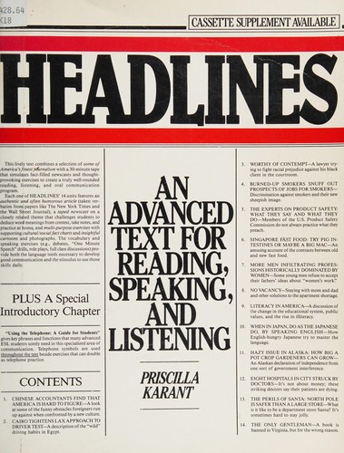 Cover for Headlines