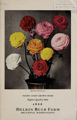 Cover for Pacific Coast grown bulbs, highest quality only, 1935