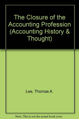 Cover for The Closure of the accounting profession