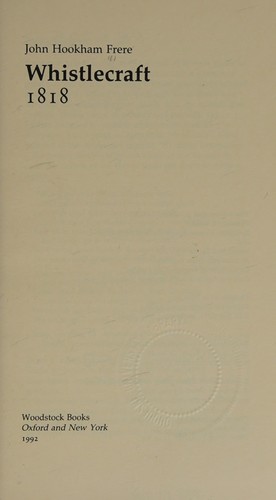 Cover for Whistlecraft (Revolution & Romanticism)