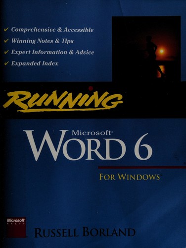 Cover for Running Word 6 for Windows