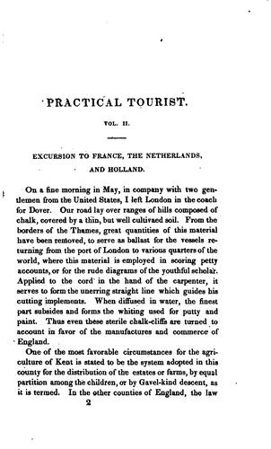 Cover for The Practical Tourist, Or, Sketches of the State of the Useful Arts, and of ...
