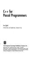 Cover for C++ for PASCAL Programming