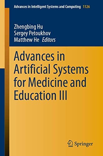 Cover for Advances in Artificial Systems for Medicine and Education III