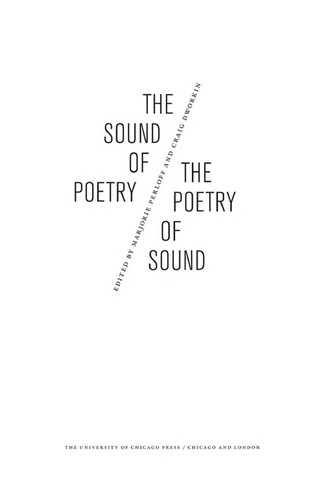 Cover for The sound of poetry, the poetry of sound