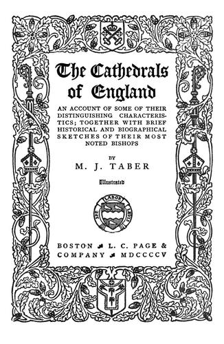 Cover for The cathedrals of England