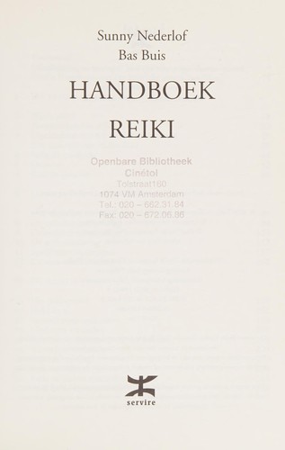 Cover for Handboek reiki