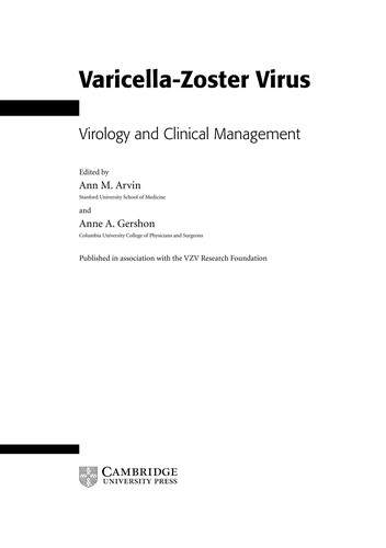 Cover for Varicella-zoster virus