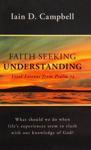 Cover for Faith seeking understanding