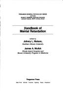 Cover for Handbook of mental retardation