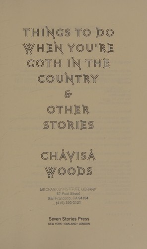 Cover for Things to do when you're goth in the country