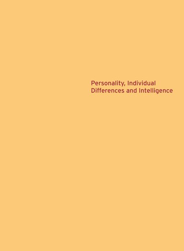 Cover for Introduction personality, individual differences and intelligence
