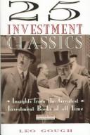 Cover for 25 Investment Classics:Insights from the Greatest Investment Books of All Times