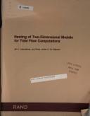 Cover for Nesting of two-dimensional models for tidal flow computations