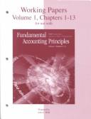 Cover for Working Papers, Volume 1, Chapters 1-13 for use with Fundamental Accounting Principles