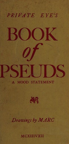 Cover for Private eye's book of pseuds