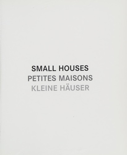 Cover for Small houses =