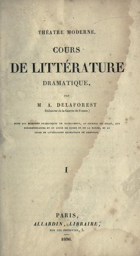 Cover for Théâtre moderne