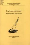 Cover for Explorare necesse est