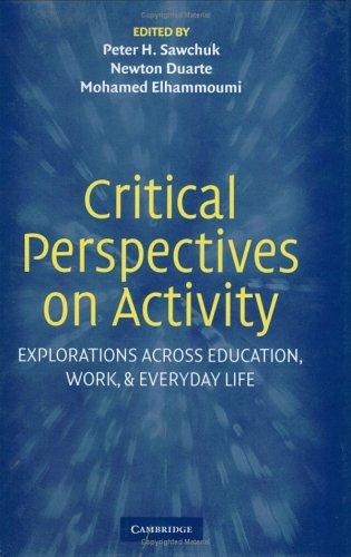 Cover for Critical perspectives on activity