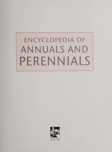 Cover for Encyclopedia of Annuals and Perennials