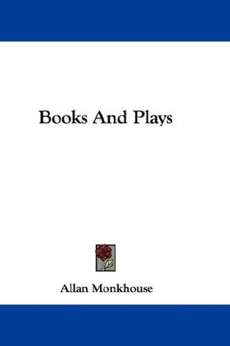 Cover for Books And Plays