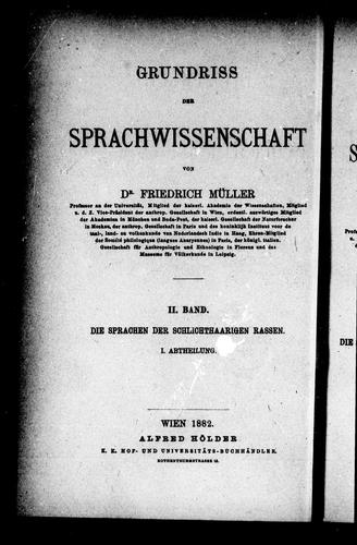 Cover for Grundriss der Sprachwissenschaft