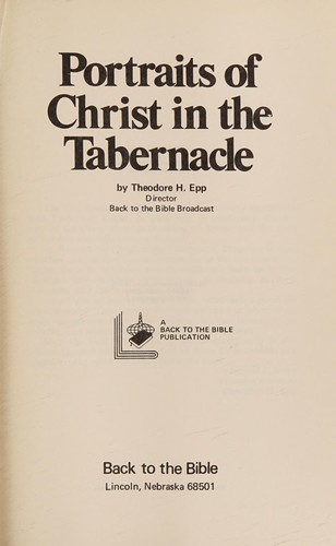 Cover for Portraits of Christ in the Tabernacle