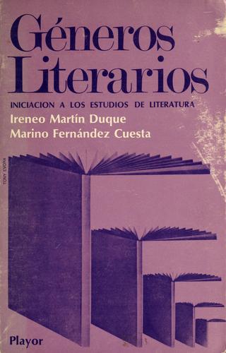 Cover for Géneros literarios