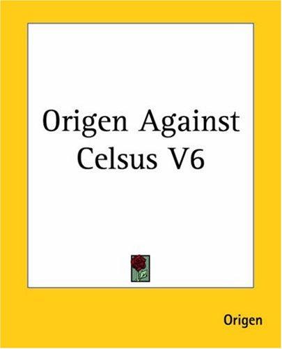 Cover for Origen Against Celsus