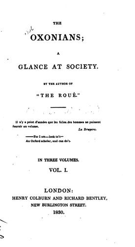 Cover for Oxonians