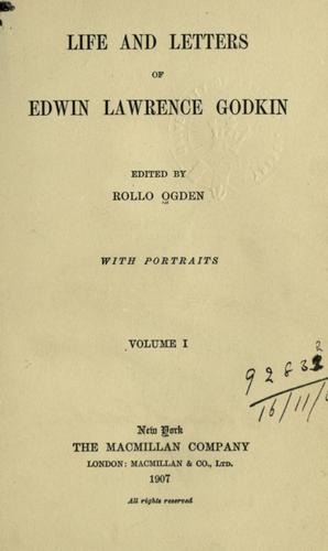 Cover for Life and letters