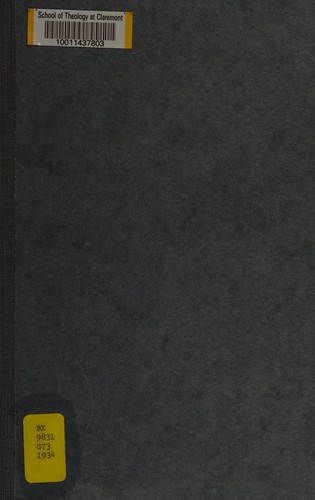 Cover for A history of Unitarianism