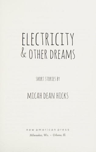 Cover for Electricity & other dreams