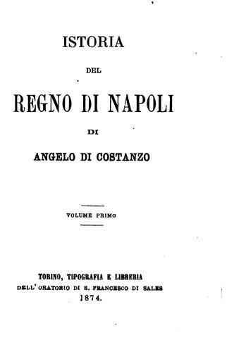 Cover for Istoria del regno di Napoli