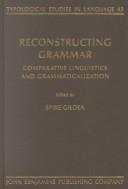 Cover for Reconstructing grammar