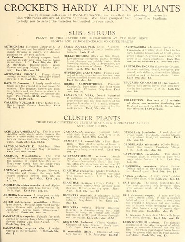 Cover for Alpine plants and perennials