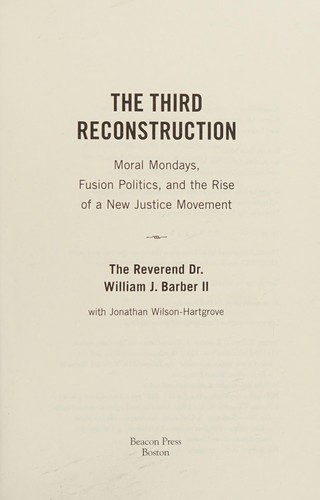 Cover for The third reconstruction